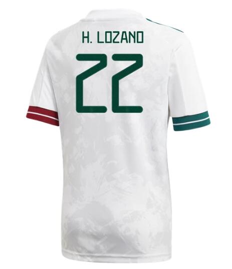 2020 Mexico Away Kit Soccer Jersey #22 Hirving Lozano